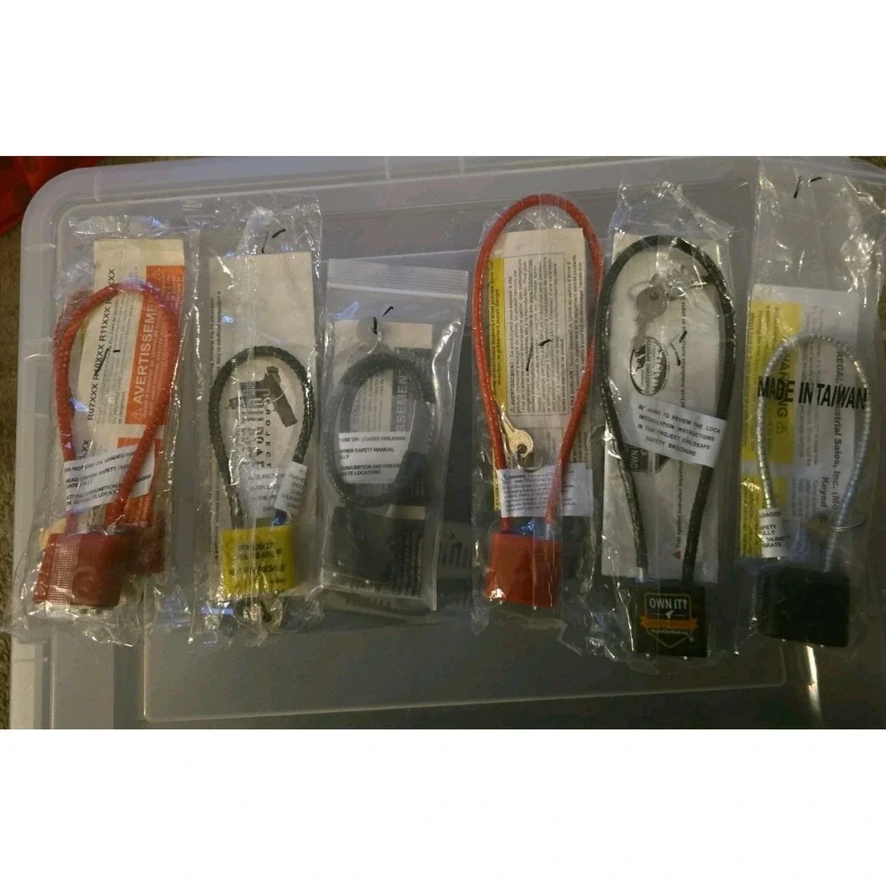 Gun Lock Set of 7 Security Lock Accessories